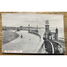 MAR DEL PLATA EL TORREON ANTIGUA TARJETA POSTAL CON PEQUEÑAS RASPADURAS